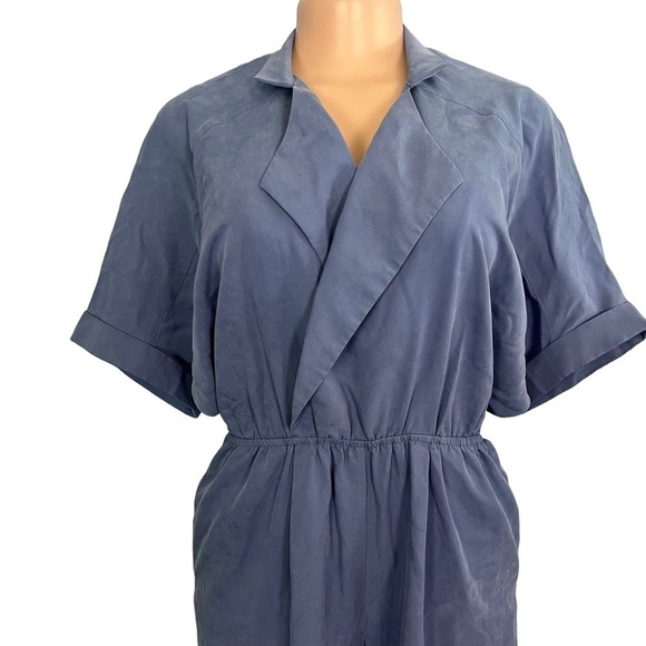 3/$30 🍂 A loves a Blue Short Sleeve Wide Leg Jumpsuit - Picture 3 of 9